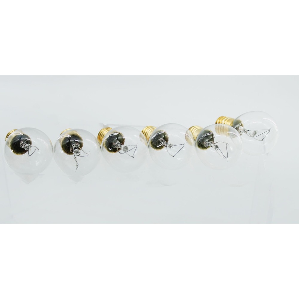 SerBion 40 Watt Lava Lamp Replacement Bulbs E17 Base S11 Shape 6 Pack 120V Clear